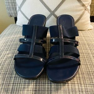 Navy Sandal Wedges